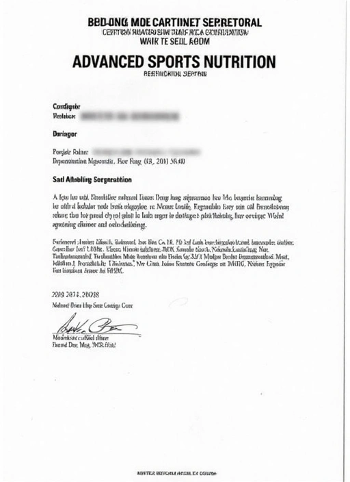 Certificación en Nutrición Deportiva Avanzada.